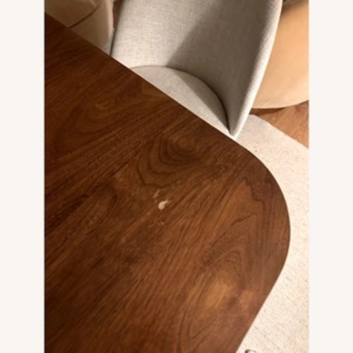 Used Crate & Barrel Dark Brown Wood Dining Table for sale on AptDeco