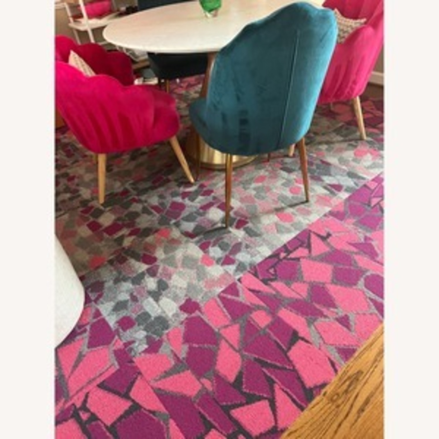 Vintage Looking White Leather 2 Piece Sectional - image-2